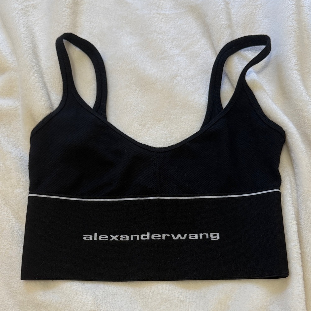 Alexander Wang Black Sports Bra . Size small , worn once .